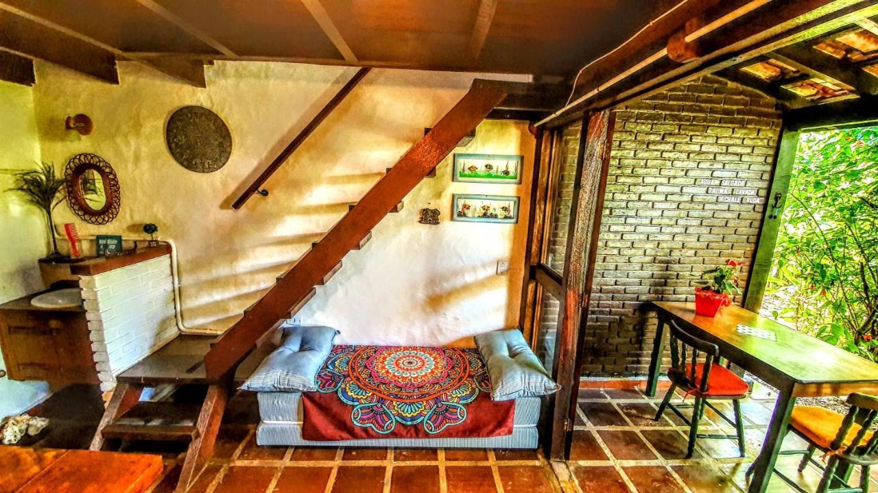 Apartamento Chalé rústico e charmoso na praia para casal! Ubatuba Exterior foto