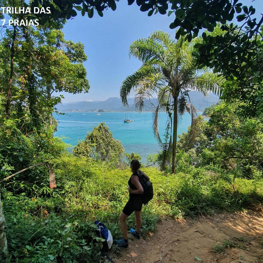 Apartamento Chalé rústico e charmoso na praia para casal! Ubatuba Exterior foto